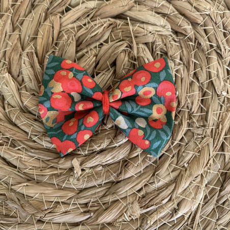 Barrette cheveux fille, rose, blanc, vichy, carreaux, été, jolie