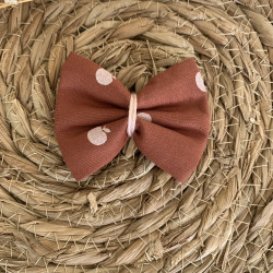 Barrette cheveux fille, rose, blanc, vichy, carreaux, été, jolie