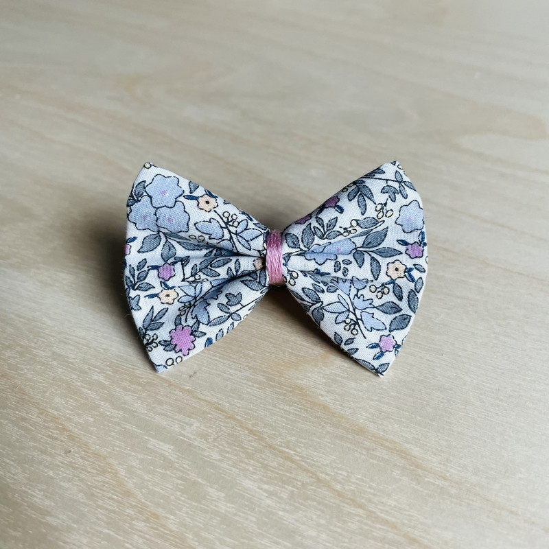 Barrette cheveux fille fleurs multicolore coton bio - Katia