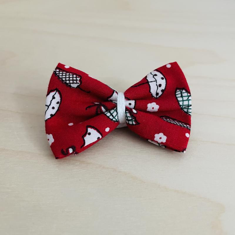 Barrette cheveux fille blanche et rouge avec parapluies - Kelli Barrette cheveux fille blanche et rouge avec parapluies - Kelli