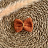 Barrette cheveux fille unie marron - brique- automne