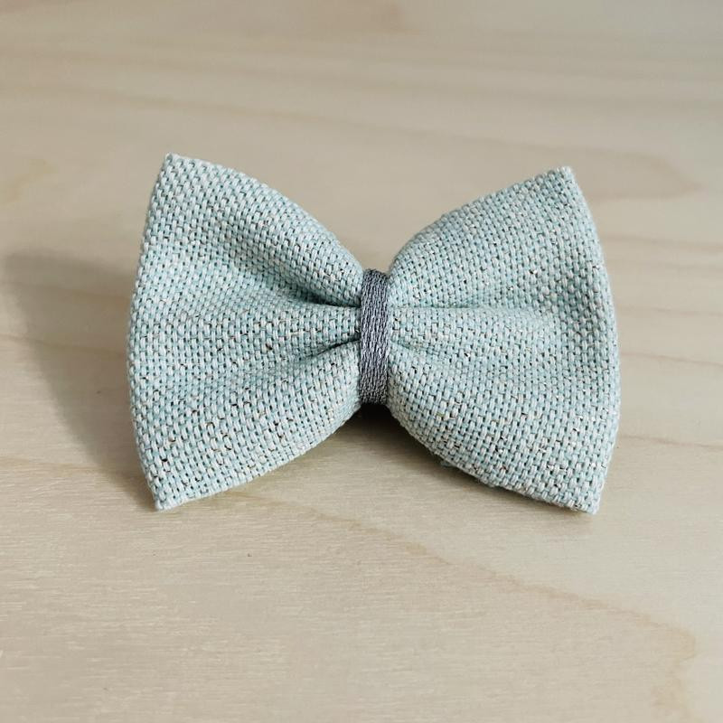 Barrette cheveux fille vert amande argent à paillettes - Belle Barrette cheveux fille vert amande argent à paillettes - Belle